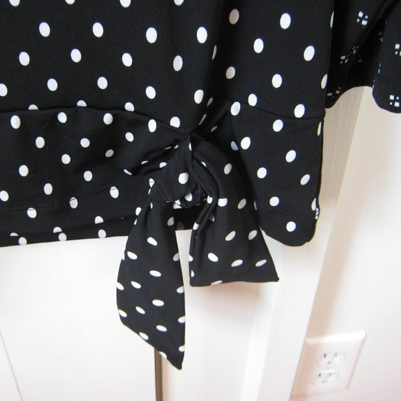 Chico's Black Polka Dot Top - Picture 3 of 4